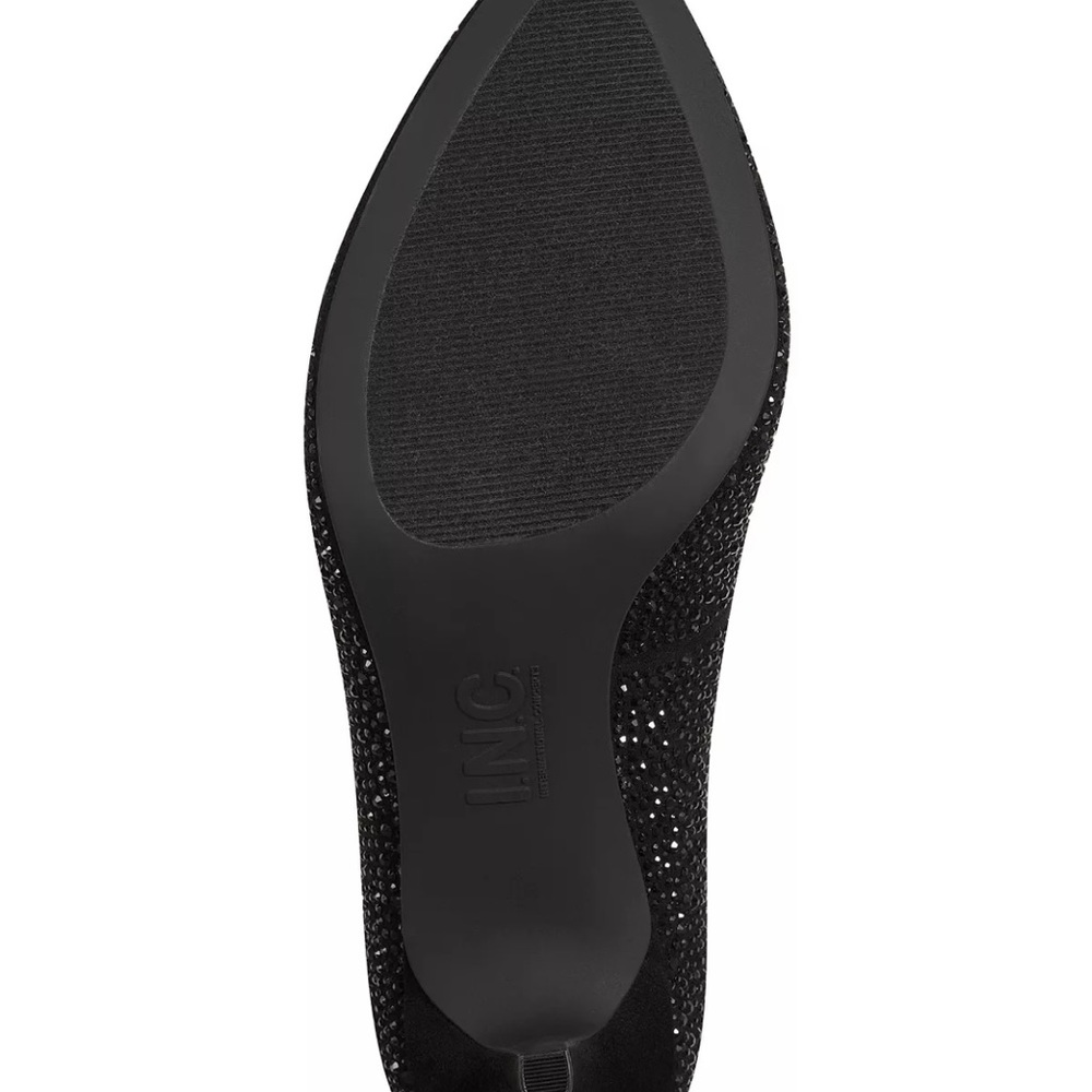 Nib Inc Zitah3blk Black Sparkly Pointed Toe Witch… - image 6